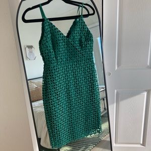 Emerald green Lulu’s dress